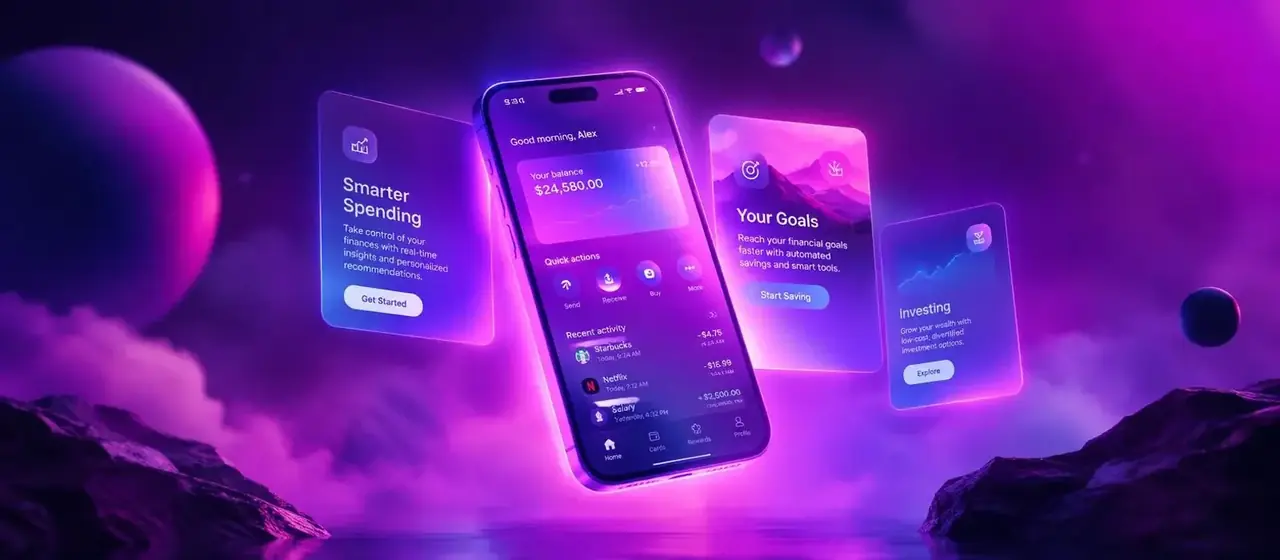 糯米短剧下载APP页面的手机追光氛围背景